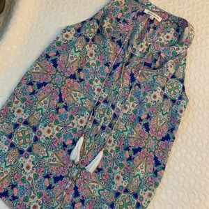 Women’s Rose and Olive Tank Blouse